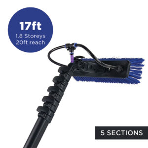 Teleskopinis kotas su vandens padavimu – 17 pėdų/5,18 m (pasiekiamumas 20 pėdų) Streamline® OVA8® 24T anglies pluošto