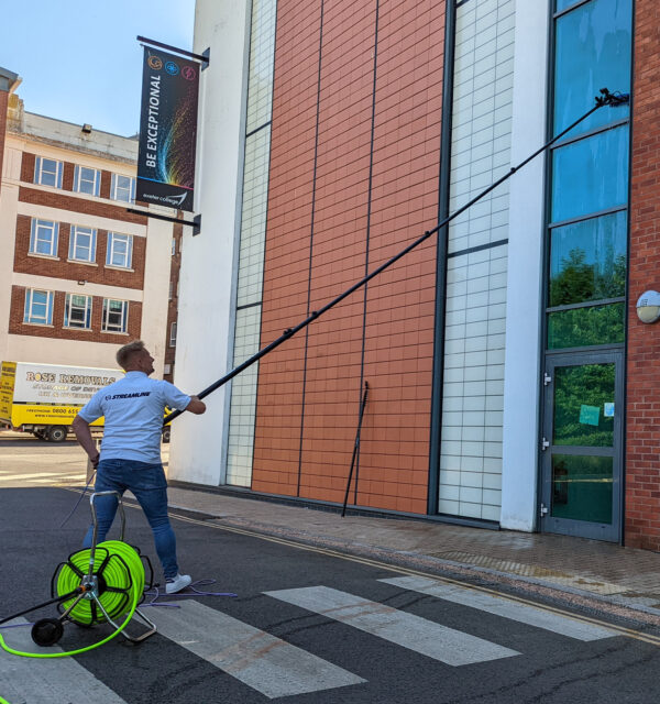 Teleskopinė vandens padavimo lazda – 40 pėdų/12,2 m (pasiekiamumas 43 pėdos) Streamline® OVA8® 30T anglies pluošto - Image 6