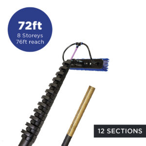 Teleskopinis vandens padavimo kotas – 72 pėdų / 21,9 m (76 pėdų pasiekiamumas) Streamline® OVA8®HI-MOD 42T anglies pluošto