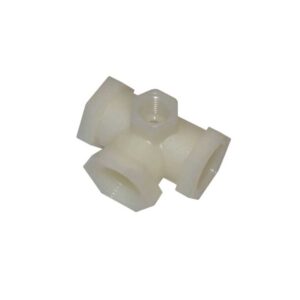 1/2 colio vidinio sriegio lygiašonis trišakis su manometro prievadu