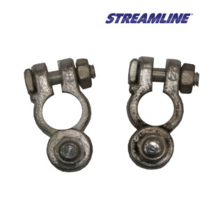 Akumuliatoriaus gnybtų rinkinys su smeige