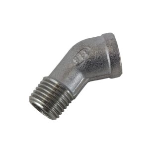 Žalvarinė alkūnė 1/4" M x 1/4" F – 45°