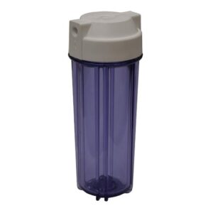 10 colių Filtro korpusas – skaidrus/baltas