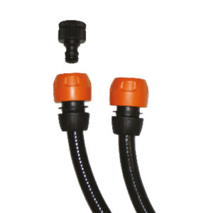 Žarnos komplektas su nailoninėmis movomis, nuo čiaupo jungties iki filtro korpuso