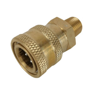 Aukšto slėgio 1/4 colio moteriška greitoji jungtis, su 1/4 colio išoriniu sriegiu