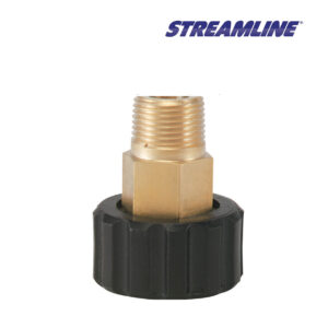 Aukšto slėgio M22 vidinio sriegio mova su 1/4 colio išoriniu sriegiu