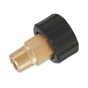 Aukšto slėgio M22 vidinio sriegio jungtis su 3/8 colio išoriniu sriegiu