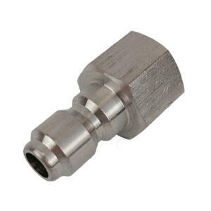 Aukšto slėgio nerūdijančio plieno 1/4 colio greitoji jungtis (kištukas) su 1/4 colio išoriniu sriegiu