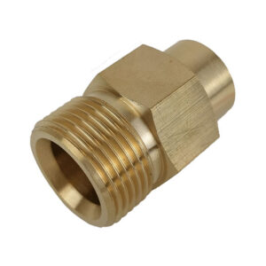 Aukšto slėgio M22 išorinio sriegio jungtis, su 1/4 colio vidiniu sriegiu