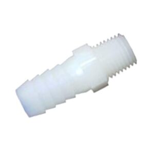 Nailoninė žarnos jungtis, 3/8 col. išorinis sriegis – 12 mm žarnos antgalis