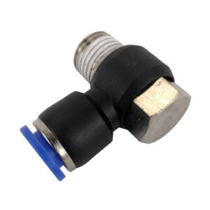 8mm greitoji jungtis – 1/4 colio BSP kampinis adapteris, nikeliuotas žalvaris