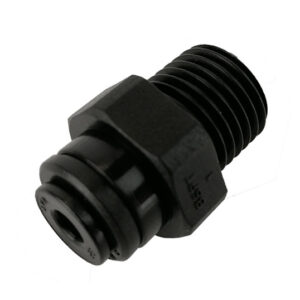 4mm greitoji jungtis – 1/4 colio išorinio sriegio adapteris