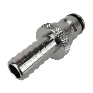 Nerūdijančio plieno išorinio sriegio adapteris su 12 mm žarnos antgaliu