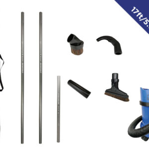 230V Aukštybinis vidaus dulkių siurbimo rinkinys – 17 pėdų / 5,1 m pasiekiamumas